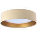 LED Ceiling light GALAXY 1xLED/24W/230V d. 44 cm beige/golden
