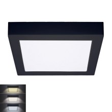 LED Ceiling light LED/18W/230V 3000/4000/6000K black angular