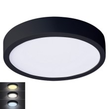 LED Ceiling light LED/24W/230V 3000/4000/6000K black round