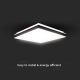 LED Ceiling light LED/24W/230V 4000K 45x45 cm black