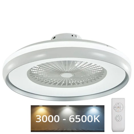 LED Ceiling light with a fan LED/32W/230V 3000/4000/6500K grey + remote control