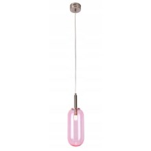 LED Chandelier on a string FIUGGI LED/6W/230V pink