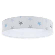 LED Children's ceiling light GALAXY KIDS LED/24W/230V stars white/grey/blue