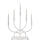 LED Christmas candlestick 5xLED/2xAA white