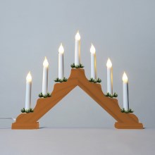 LED Christmas candlestick FILAMENT 7xLED/0,2W/230V