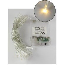 LED Christmas chain 20xLED/2 functions 2,4m warm white