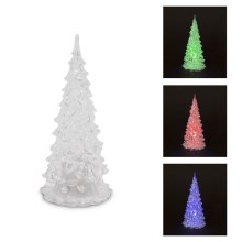 LED Christmas decoration LED/3xAG10 16cm multicolor