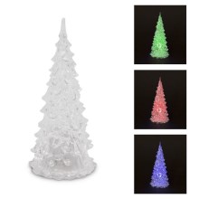 LED Christmas decoration LED/3xAG10 22cm multicolor
