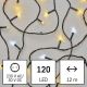 LED Christmas outdoor chain 120xLED/17m IP44 warm/cool white