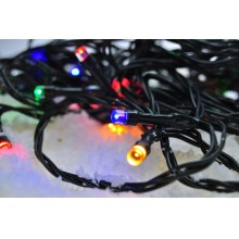 LED Christmas outdoor chain 200xLED/8 functions IP44 25m multicolor