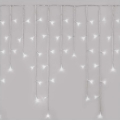 LED Christmas outdoor chain 300xLED/8 modes10m IP44 cool white + remote control