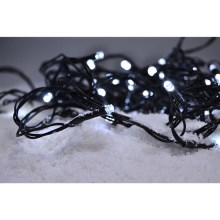 LED Christmas outdoor chain 400xLED/8 functions 25 m IP44 cool white