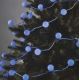 LED Christmas outdoor chain 40xLED/9m IP44 blue