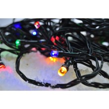 LED Christmas outdoor chain 500xLED/8 function 55 m IP44 multicolor