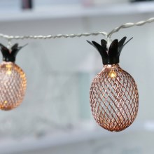 LED Decorative chain 10xLED/2xAA 1,7m pineapple