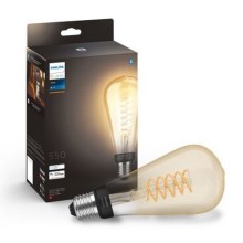 LED Dimmable bulb Philips Hue WHITE FILAMENT ST72 E27/7W/230V 2100K