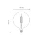 LED Dimmable bulb VINTAGE EDISON G180 E27/4W/230V 2700K