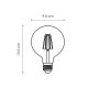 LED Dimmable bulb VINTAGE EDISON G95 E27/4W/230V 2700K