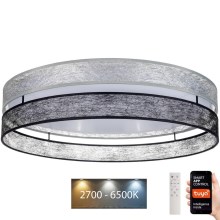 LED Dimmable ceiling light LIMA LED/36W/230V 2700-6500K Wi-Fi Tuya + remote control black/silver