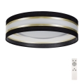 LED Dimmable ceiling light SMART CORAL GOLD LED/24W/230V black/gold + remote control