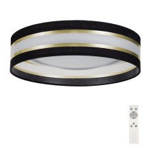 LED Dimmable ceiling light SMART CORAL GOLD LED/24W/230V black/gold + remote control
