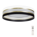 LED Dimmable ceiling light SMART CORAL GOLD LED/24W/230V black/white + remote control