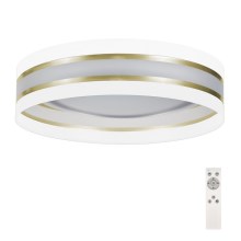 LED Dimmable ceiling light SMART CORAL GOLD LED/24W/230V white/gold + remote control