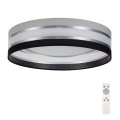 LED Dimmable ceiling light SMART CORAL LED/24W/230V black/grey + remote control