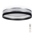 LED Dimmable ceiling light SMART CORAL LED/24W/230V black/white + remote control