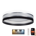 LED Dimmable ceiling light SMART CORAL LED/24W/230V Wi-Fi Tuya black/white + remote control