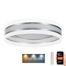 LED Dimmable ceiling light SMART CORAL LED/24W/230V Wi-Fi Tuya white + remote control