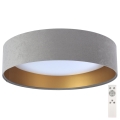 LED Dimmable ceiling light SMART GALAXY LED/24W/230V d. 44 cm grey/gold 3000-6500K + remote control