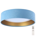 LED Dimmable ceiling light SMART GALAXY LED/24W/230V d. 44 cm light blue/gold 3000-6500K + remote control