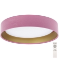 LED Dimmable ceiling light SMART GALAXY LED/24W/230V d. 44 cm pink/gold 3000-6500K + remote control