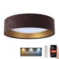 LED Dimmable ceiling light SMART GALAXY LED/24W/230V d. 45 cm 2700-6500K Wi-Fi Tuya brown/gold + remote control