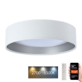 LED Dimmable ceiling light SMART GALAXY LED/24W/230V d. 45 cm 2700-6500K Wi-Fi Tuya white/silver + remote control
