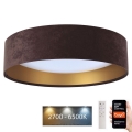 LED Dimmable ceiling light SMART GALAXY LED/36W/230V d. 55 cm 2700-6500K Wi-Fi Tuya brown/gold + remote control