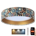 LED Dimmable ceiling light SMART GALAXY LED/36W/230V d. 55 cm 2700-6500K Wi-Fi Tuya colorful/gold+ remote control