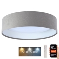 LED Dimmable ceiling light SMART GALAXY LED/36W/230V d. 55 cm 2700-6500K Wi-Fi Tuya grey/white + remote control