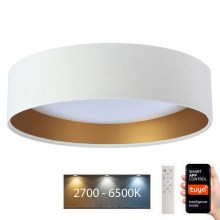 LED Dimmable ceiling light SMART GALAXY LED/36W/230V d. 55 cm 2700-6500K Wi-Fi Tuya white/gold + remote control