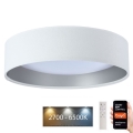 LED Dimmable ceiling light SMART GALAXY LED/36W/230V d. 55 cm 2700-6500K Wi-Fi Tuya white/silver + remote control