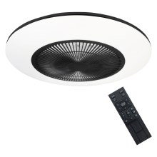 LED Dimmable ceiling light with fan ARIA LED/38W/230V 3000-6000K black/white + remote control
