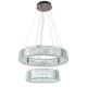 LED Dimmable crystal chandelier on a string LED/65W/230V 3000-6500K chrome + remote control
