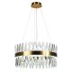 LED Dimmable crystal chandelier on a string LED/80W/230V 3000-6500K gold + remote control