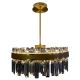 LED Dimmable crystal chandelier on a pole LED/80W/230V 3000-6500K + remote control
