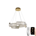 LED Dimmable crystal chandelier on a string LED/40W/230V 3000-6500K gold + remote control