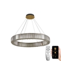 LED Dimmable crystal chandelier on a string LED/50W/230V 3000-6500K chrome/gold + remote control