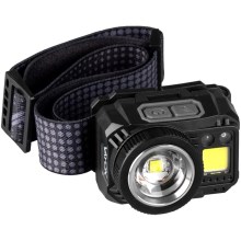LED Dimmable rechargeable headlamp with sensor and red light LED/6W/5V/3xAAA IP44 500 lm 11,5 h 1200 mAh
