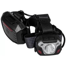 LED Dimmable rechargeable headlamp with sensor with a power bank function and red light LED/10W/5V IP44 1200 lm 23 h 4000 mAh