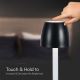 LED Dimmable rechargeable touch table lamp LED/3W/5V 3000K 1800 mAh black
